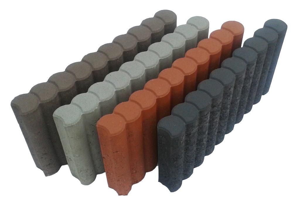 Kawężnik obrzeże PALISADOWE PALISADA betonowa ogrodowa KOLORY