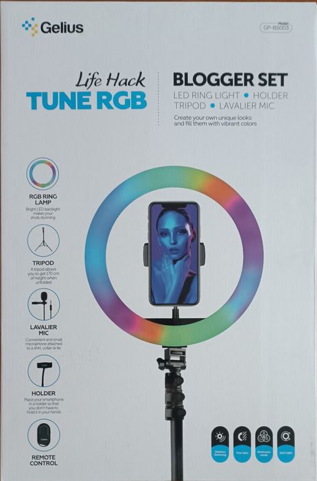 Комплект блогера 6 в 1 Gelius Pro Blogger Set Life Hack Tune RGB GP-BS