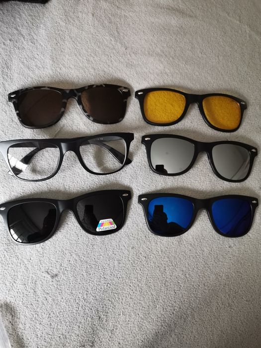 Oculos com clip de sol