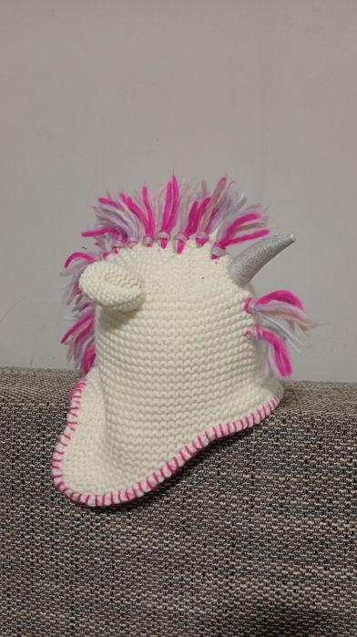 Тепла зимова шапка з флісовою підкладкою Dreamer єдиноріг. На вік 2-3р