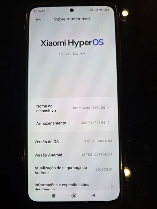 Xiaomi Redmi Note 11 Pro 5G 6+2 GB RAM + 128 GB