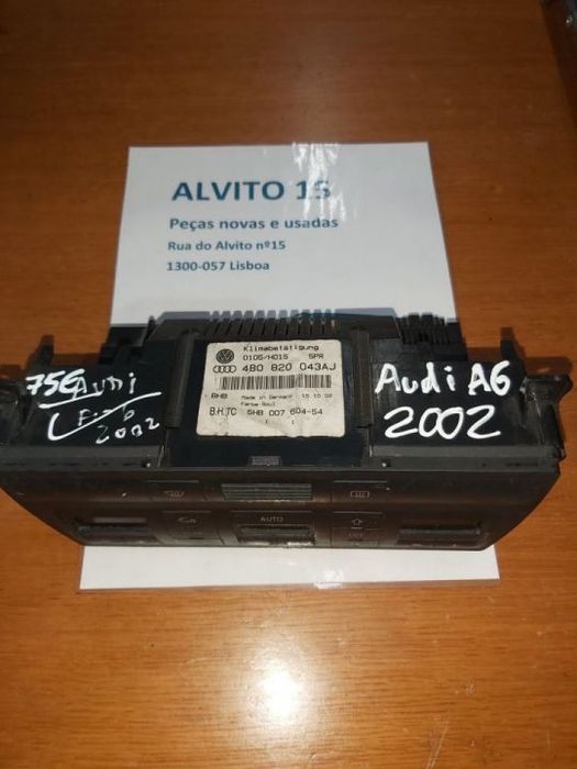 Controlo Sofagem Climatronic Audi A6 2002  Ref: 4B0 820 043AJ
