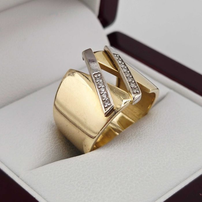 Elegancki złoty pierścionek 7,36g PR.585 14K R. 14