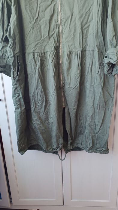 Kurtka bawełniana parka khaki oversize