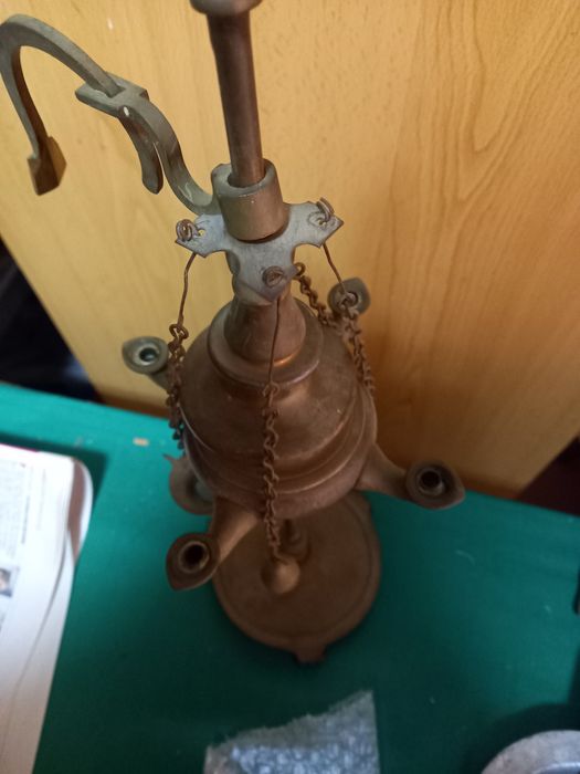 Lamparina Antiga quatro chamas