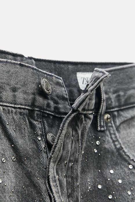 Трендові джинси Zara зі стразами