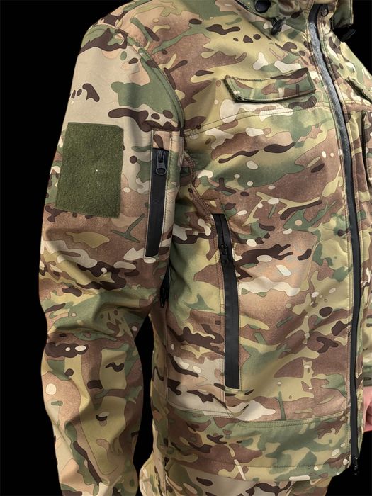 Тактический костюм военный Мультикам Пиксель Softshell Софт Шел Лучший