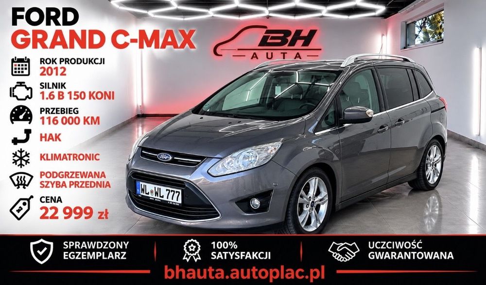 Ford C-MAX Grand c max  podgrzewana szyba przednia podgrzewane fotele hak