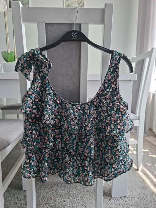 Top bluzka falbanki New Look 40 L plaża