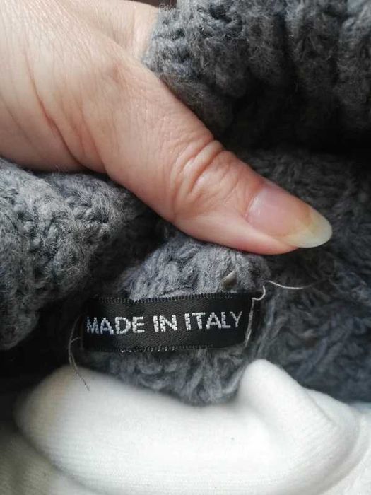 Sweter golf dins tricot mode in italy z domieszką wełny i moher