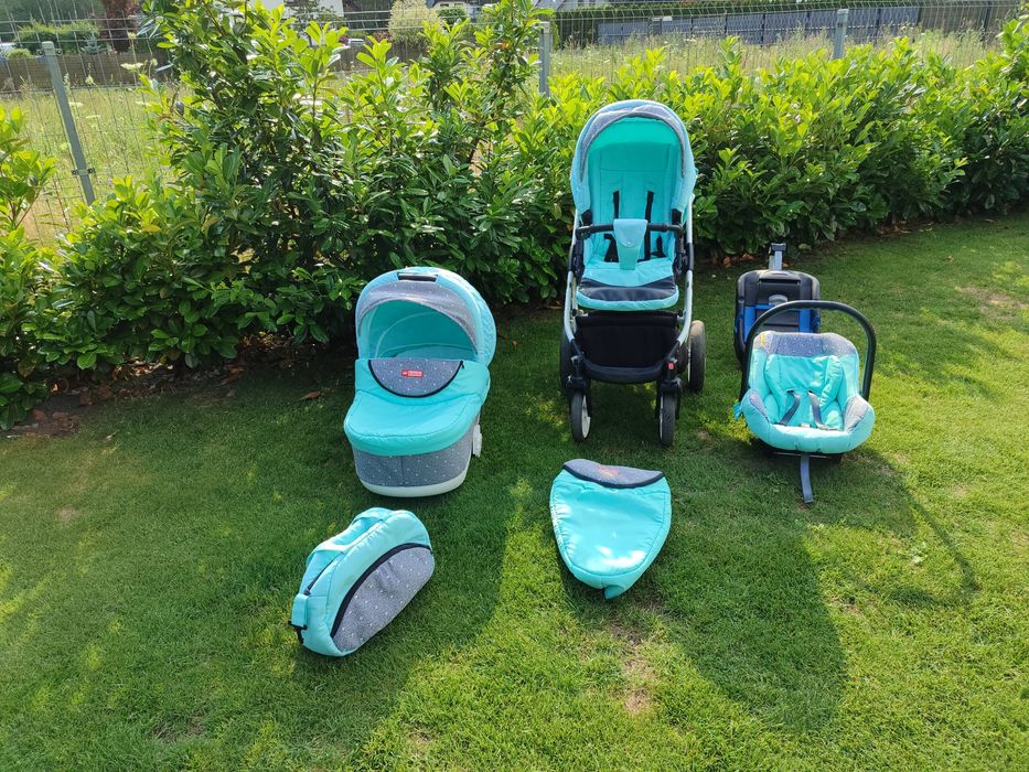 Wózek 3w1 babylux ISOFIX