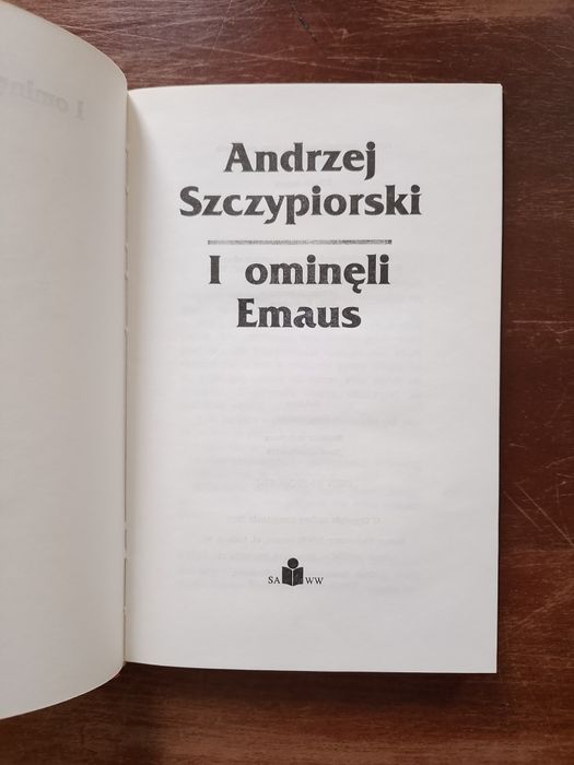 I ominęli Emaus  -  Andrzej Szczypiorkowski