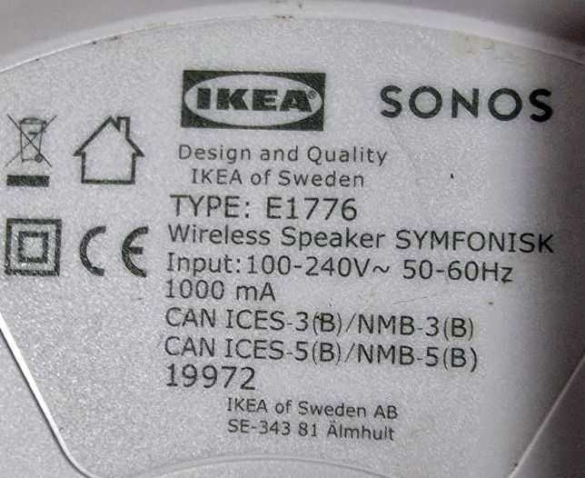 Лампа-колонка IKEA Symfonisk (Sonos)