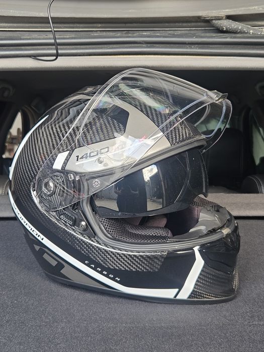 Мотошолом Scorpion Exo 1400 Evo II Air Carbon, M 2 візори ( Shoei MT LS2 AGV HJC Nolan Xlite )