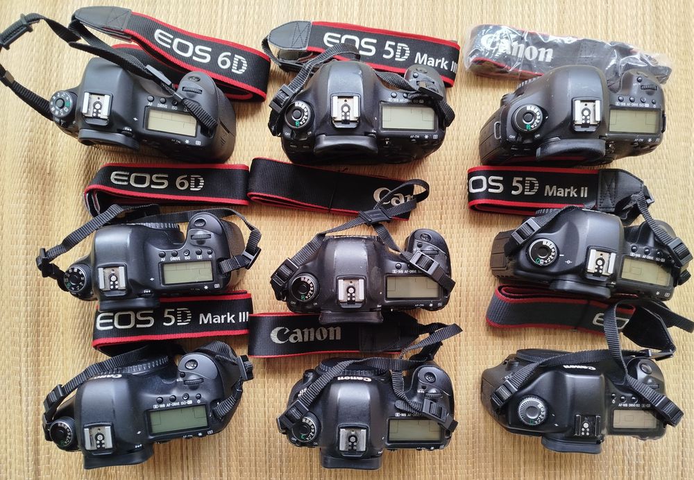 Canon 6d, 5d mkIII, 5dmkII e 5d mkI