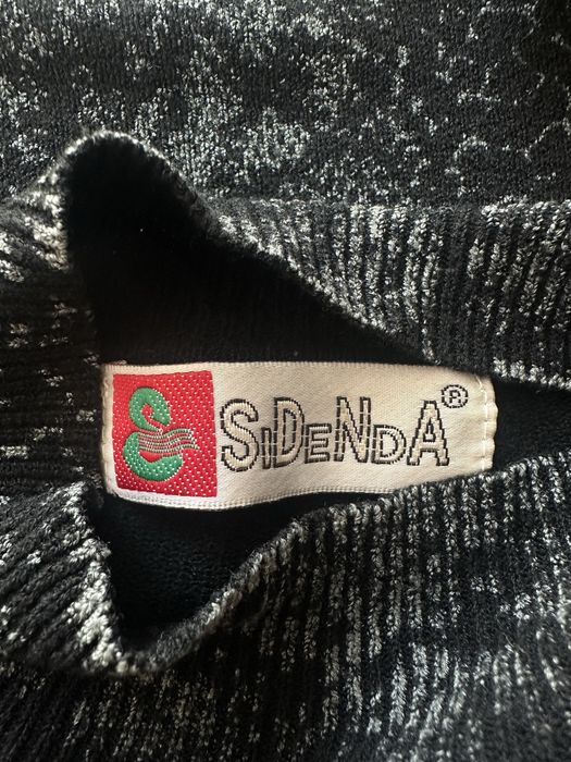 Czarny damski sweterek półgolf sweter golf golfik S 36 Vintage Sidenda