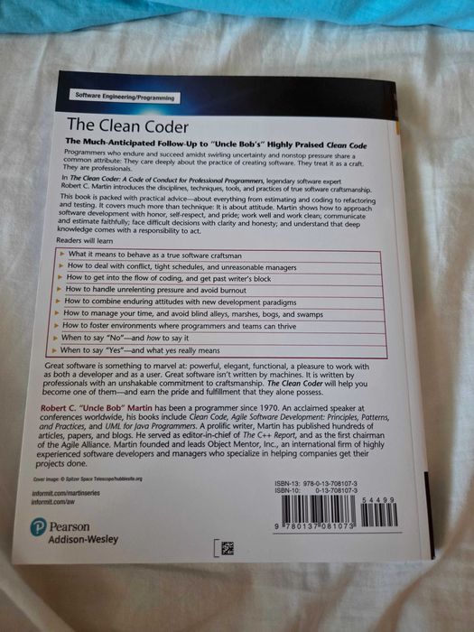 The Clean Coder - Robert Martin Livro [En][Novo]