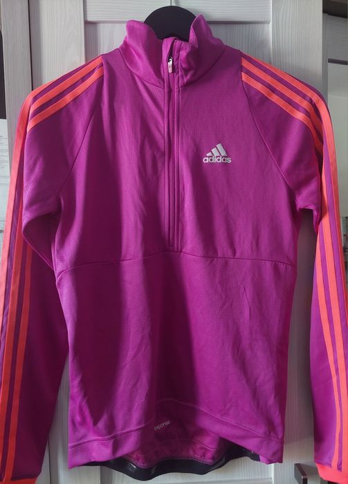 Bluza rowerowa na rower szosowy adidas z odblaskami i kieszenią