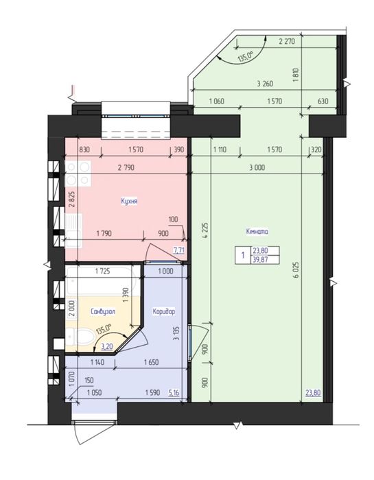 Продам 1 кімнатну кваіртиру в ЖК Резиденція