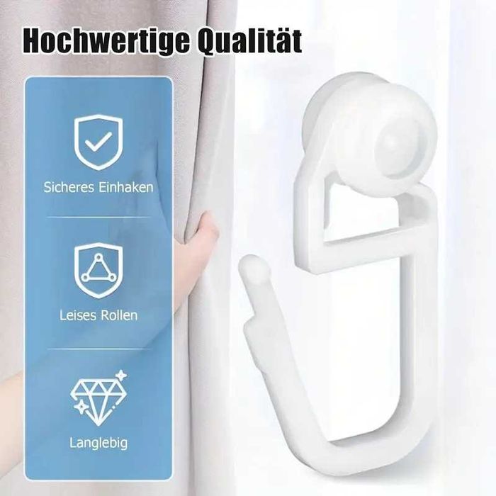 Крючки пластиковые для штор. Цена за комплект.