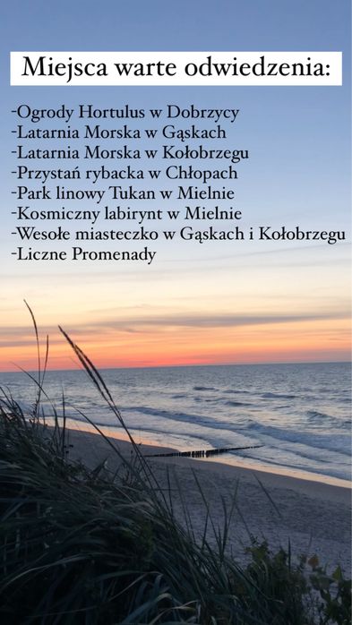 Samodzielny jeden Domek na działce nad morzem Gąski Mielno Sarbinowo