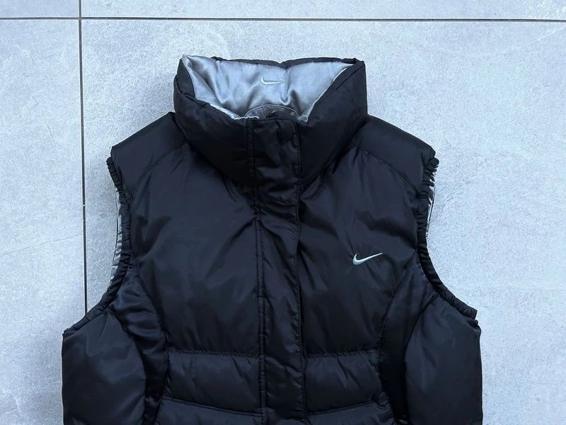Bezrękawnik puchowy Nike dwustronny rozm. M y2k retro vintage