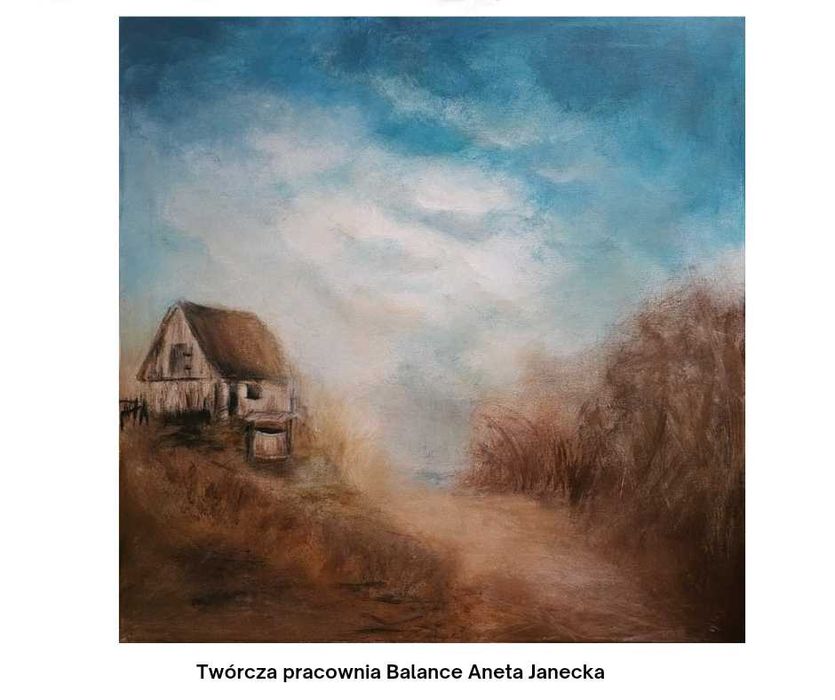 Obraz ręcznie malowany 70 x 70