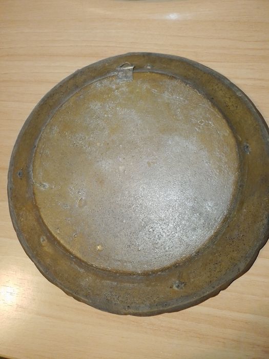 Prato decorativo em madeira talhada