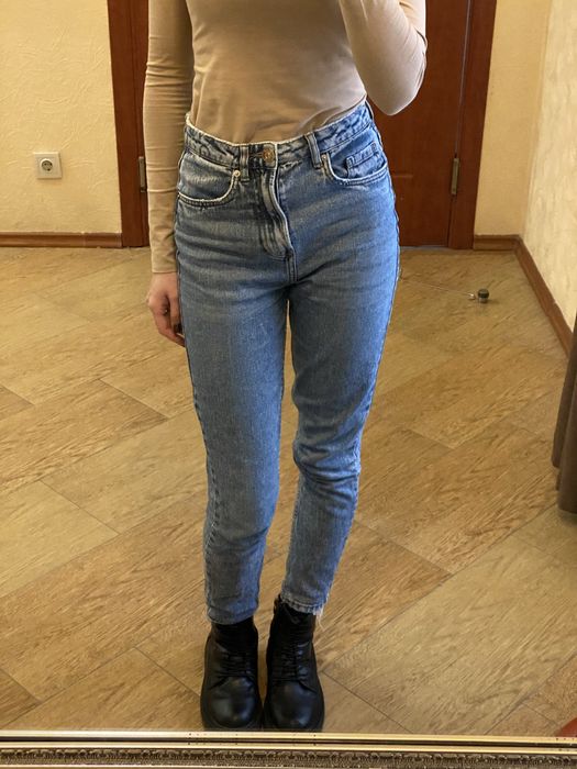 джинси мом cropp