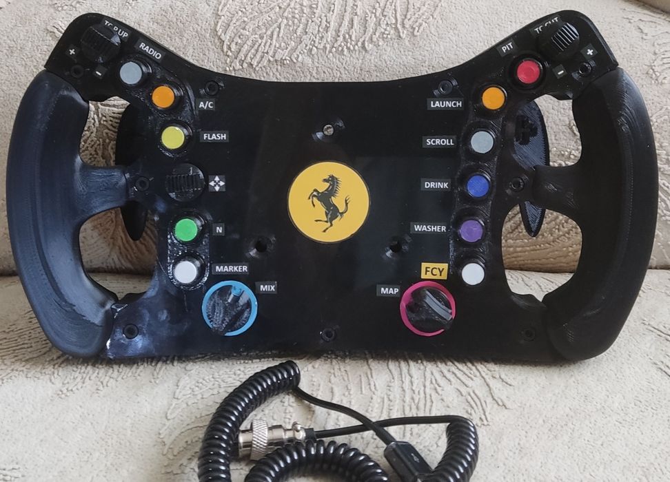 Штурвал для симрейсинга руль Ferrari 488GT3 simracing fanatec Logitec
