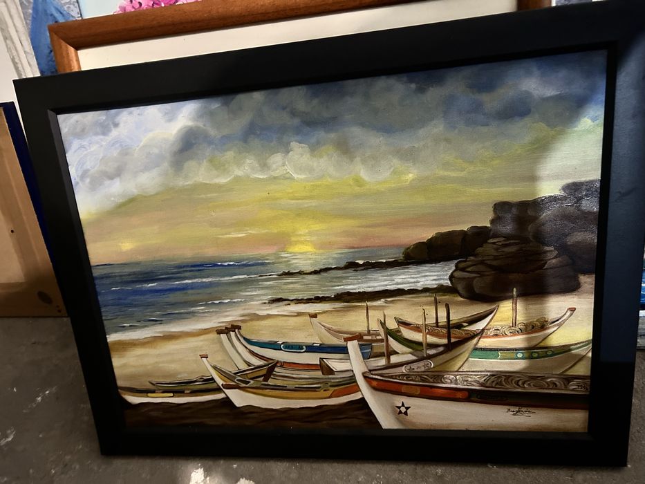 Quadro acrilico pintado à mão
