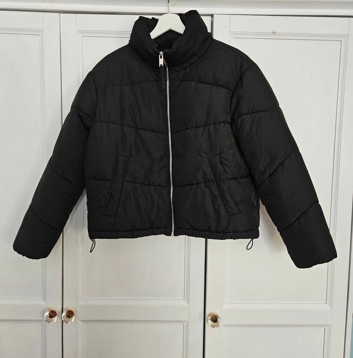 Kurtka przejściowa puchowa czarna