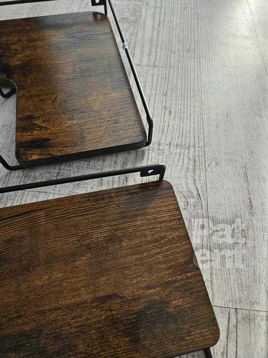 Loftowa dekoracja narożna ścienna kwietnik dom 2 sztuki