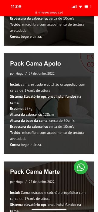 Colchão 23kg espuma - cerca de 17cm de altura NOVO