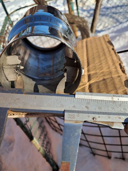 Насадка на вихлопну трубу. Нерж. Нова