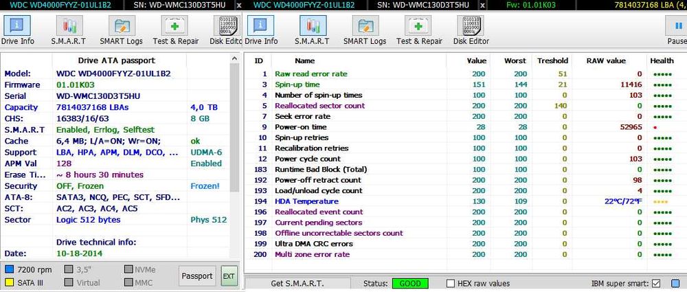 Жорсткий диск WD4000FYYZ 4Tb