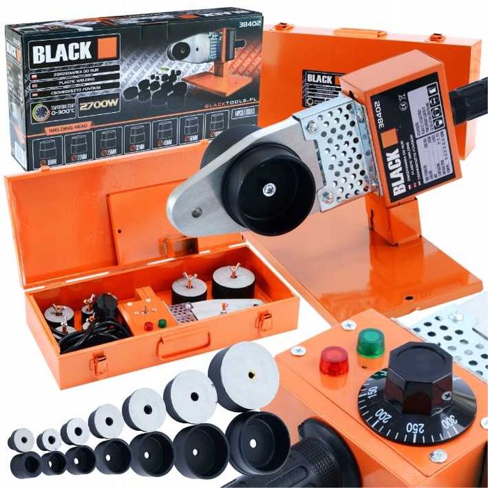 Zgrzewarka Do Rur Mocna  Black Pp Pcv 7 Matryc 16-63