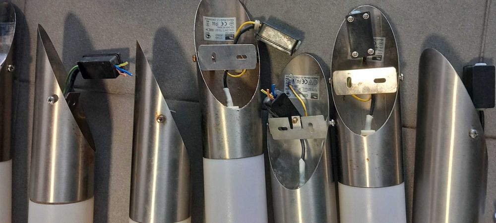 Candeiros de parede para exterior