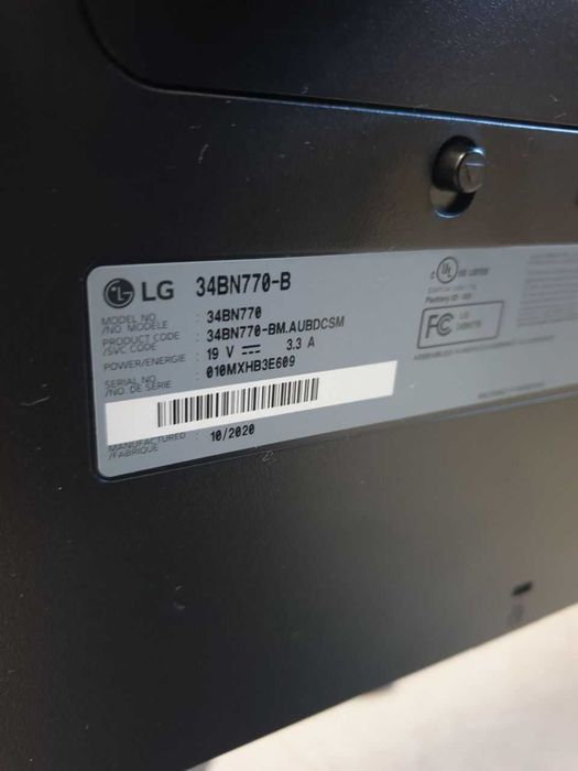 Монітор LG 34 дюйма з динаміками LG 34bn770-b