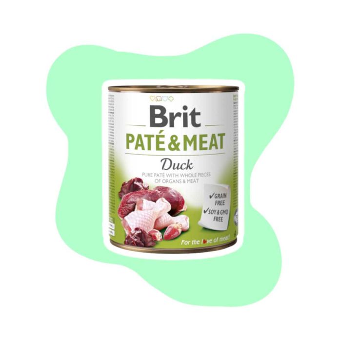 Brit Pate&Meat Duck 6x800g Kaczka bezzbożowa hipoalergiczna dla psów dorosłych wszystkich ras