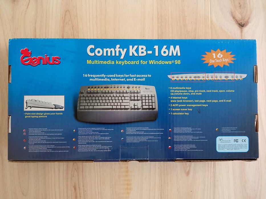 Teclado Genius Comfy KB-16M - Ligação PS/2