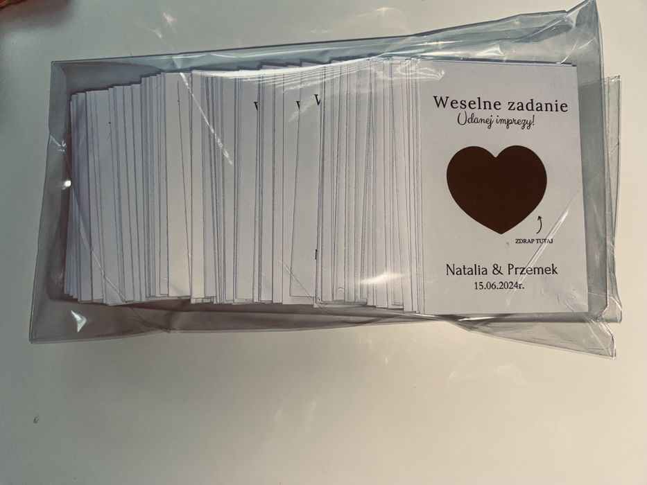 Zdrapki weselne - mix zadań do wyboru