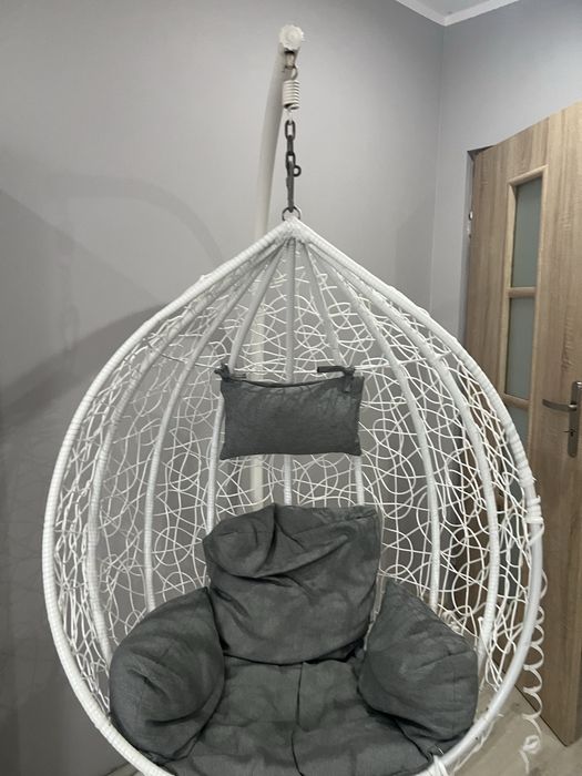 fotetel wiszący kokon biały