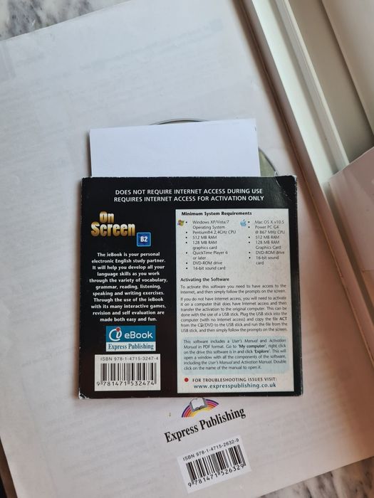 Manuais de Curso Inglês + CD (Nível B2) - On Screen