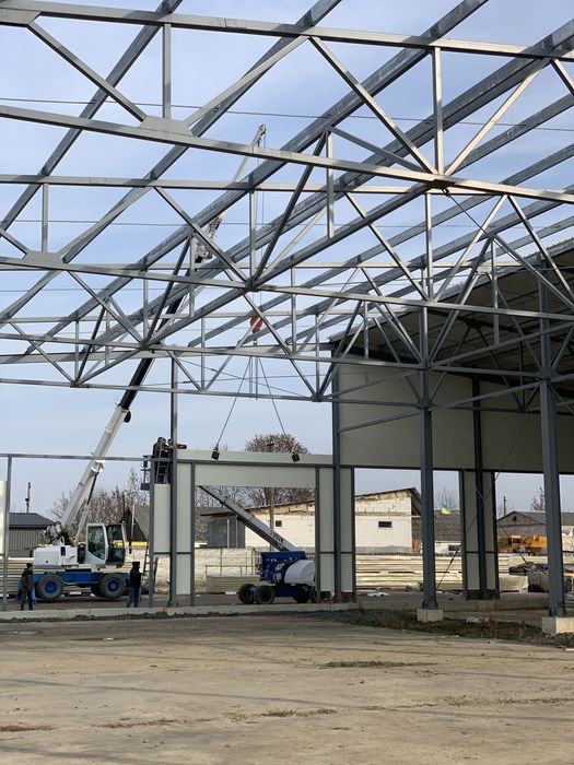 Промислове будівництво/Виготовлення металоконструкцій/ангари/склади