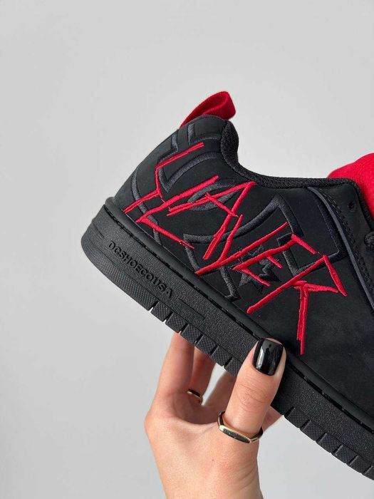 !SALE! DC x Slayer Court Graffik Black/Red 36 37 38 39 40 41 42 43 44