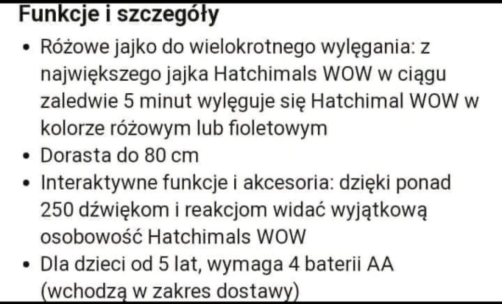 Hatchimals interaktywny pluszak