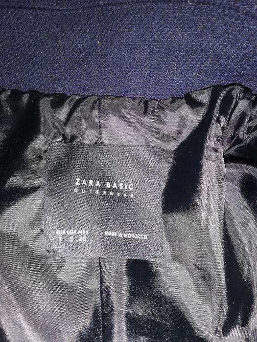 Casaco Zara azul escuro