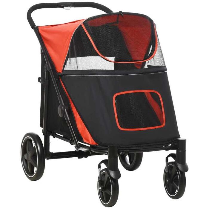 Piękny wózek dla psa firmy pawhut max 60cm długi waga 30kg szybkie składanie wytrzymała tkanina Oxford