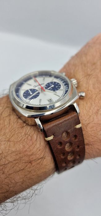 Geckota C-01 Racing Chronograph Panda  - 1-st Generation - MecaQuartz